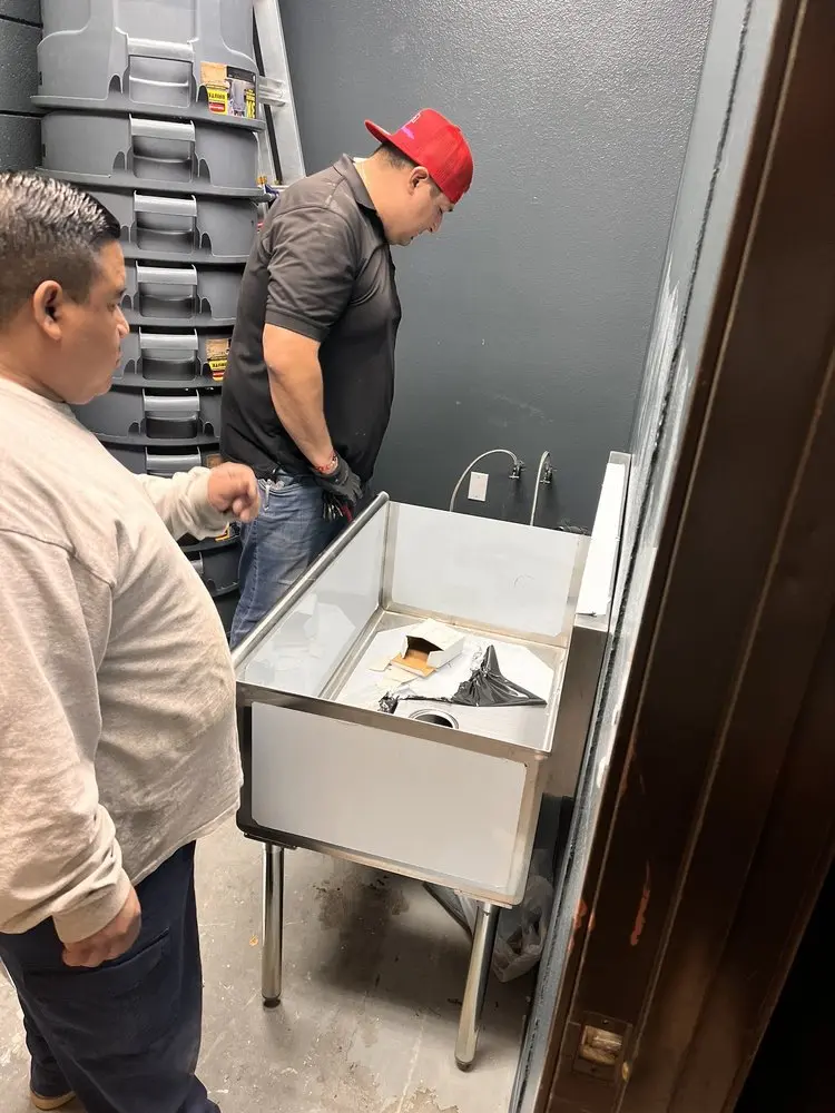 Commercial plumbing and sink installation in Missouri City